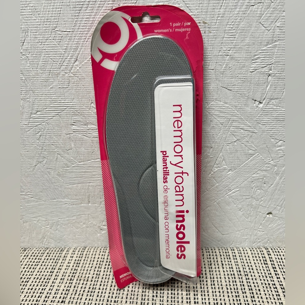 Trim to fit Women’s Memory Foam insoles 1 pair size 6-10